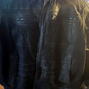 Men's wilsons suede motorcycle style jacket.